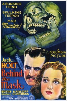 Behind the Mask movie poster (1932) wooden framed poster