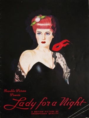 Lady for a Night movie poster (1942) canvas poster