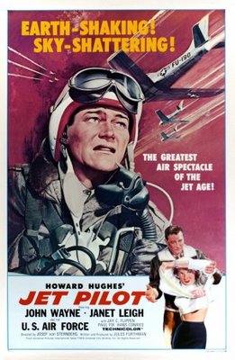 Jet Pilot movie poster (1957) poster with hanger