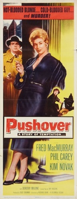 Pushover movie poster (1954) wooden framed poster