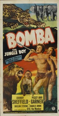 Bomba, the Jungle Boy movie poster (1949) poster with hanger