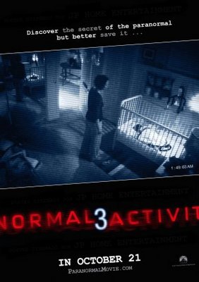 Paranormal Activity 3 movie poster (2011) wood print