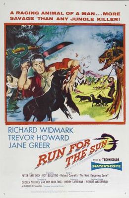 Run for the Sun movie poster (1956) Stickers MOV_c32e7708