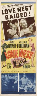 Love Nest movie poster (1951) mouse pad