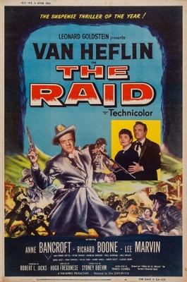 The Raid movie poster (1954) metal framed poster