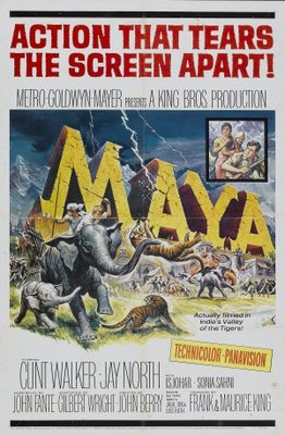 Maya movie poster (1966) wood print