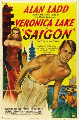 Saigon movie poster (1948) metal framed poster