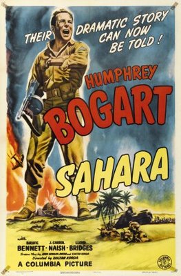 Sahara movie poster (1943) pillow