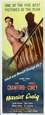 Harriet Craig movie poster (1950) poster with hanger