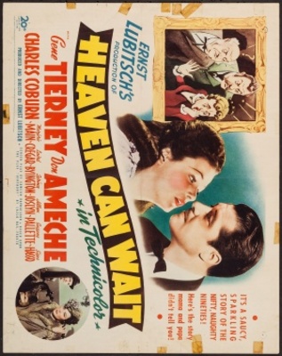 Heaven Can Wait movie poster (1943) metal framed poster