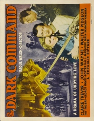 Dark Command movie poster (1940) metal framed poster