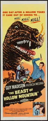 The Beast of Hollow Mountain movie poster (1956) poster with hanger