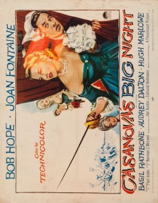 Casanova's Big Night movie poster (1954) wooden framed poster