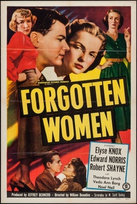 Forgotten Women movie poster (1949) metal framed poster