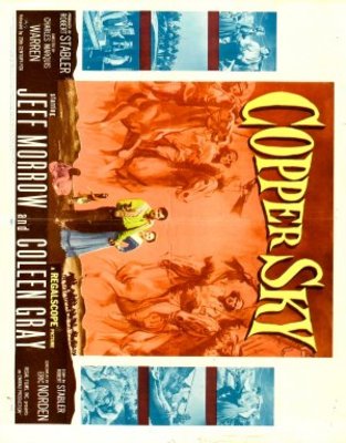 Copper Sky movie poster (1957) wooden framed poster