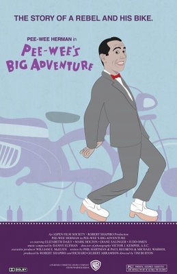 Pee-wee's Big Adventure movie poster (1985) metal framed poster