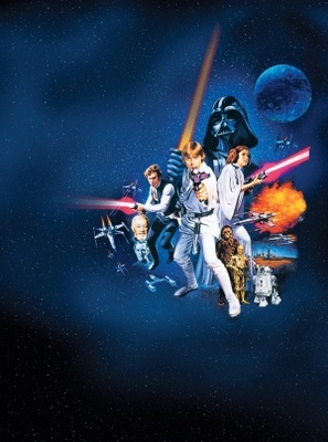 Star Wars movie poster (1977) wooden framed poster