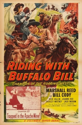 Riding with Buffalo Bill movie poster (1954) canvas poster