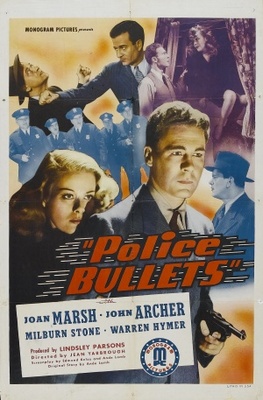 Police Bullets movie poster (1942) metal framed poster