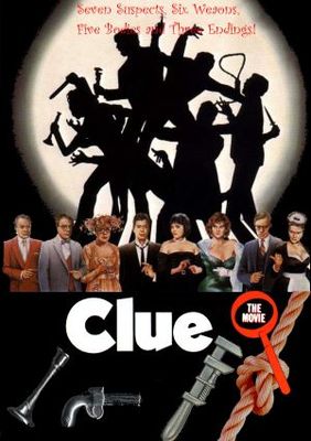 Clue movie poster (1985) wooden framed poster