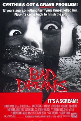 Bad Dreams movie poster (1988) wood print