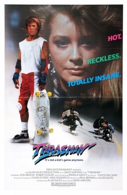 Thrashin' movie poster (1986) metal framed poster