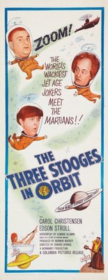 The Three Stooges in Orbit movie poster (1962) metal framed poster