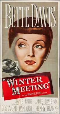 Winter Meeting movie poster (1948) metal framed poster
