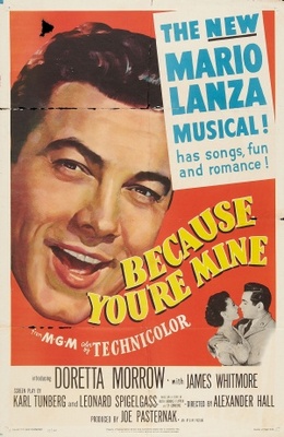 Because You're Mine movie poster (1952) wood print