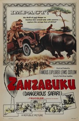 Zanzabuku movie poster (1956) pillow
