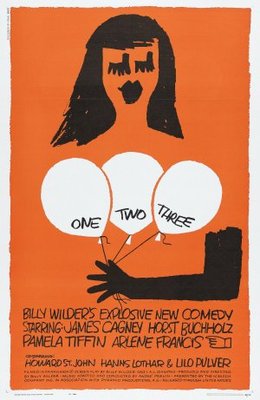 One, Two, Three movie poster (1961) metal framed poster