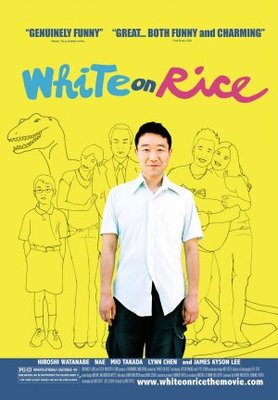 White on Rice movie poster (2009) Mouse Pad MOV_c5f97192