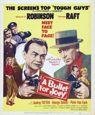 A Bullet for Joey movie poster (1955) wooden framed poster