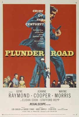 Plunder Road movie poster (1957) metal framed poster