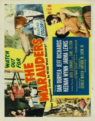 The Marauders movie poster (1955) wood print