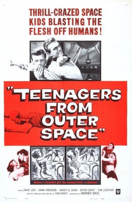 Teenagers from Outer Space movie poster (1959) pillow