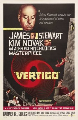 Vertigo movie poster (1958) pillow