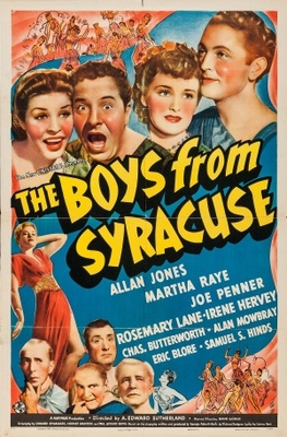 The Boys from Syracuse movie poster (1940) poster with hanger