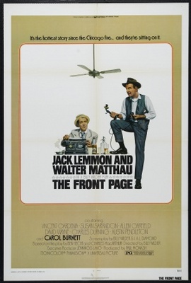 The Front Page movie poster (1974) pillow