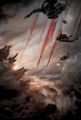 Godzilla movie poster (2014) pillow