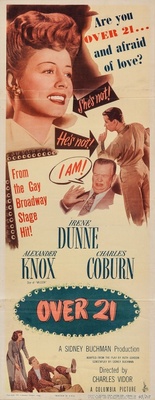 Over 21 movie poster (1945) wood print