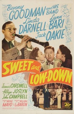 Sweet and Low-Down movie poster (1944) metal framed poster
