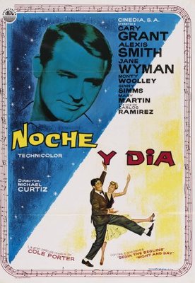 Night and Day movie poster (1946) metal framed poster