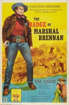 The Badge of Marshal Brennan movie poster (1957) mug