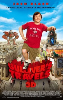 Gulliver's Travels movie poster (2010) metal framed poster
