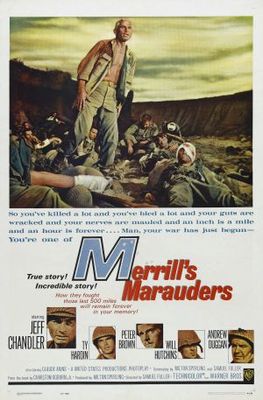 Merrill's Marauders movie poster (1962) pillow