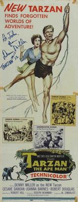 Tarzan, the Ape Man movie poster (1959) metal framed poster