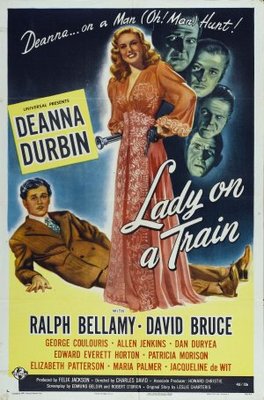 Lady on a Train movie poster (1945) wood print