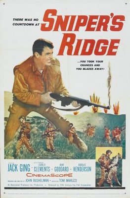 Sniper's Ridge movie poster (1961) metal framed poster