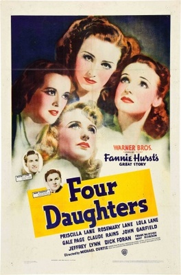 Four Daughters movie poster (1938) wood print